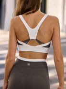 Women's Knitted Nylon Sports Bra Sustainable Yoga Tops - BERLOOK