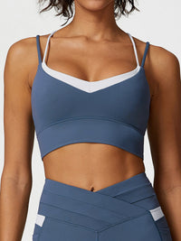 Women's Knitted Nylon Sports Bra Sustainable Yoga Tops - BERLOOK
