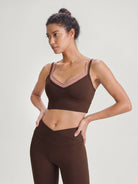 Women's Knitted Nylon Sports Bra Sustainable - BERLOOK