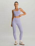 Women's Knitted Nylon Sports Bra Sustainable Yoga Tops - BERLOOK