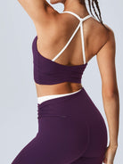 Women's Knitted Nylon Sports Bra Sustainable Yoga Tops - BERLOOK