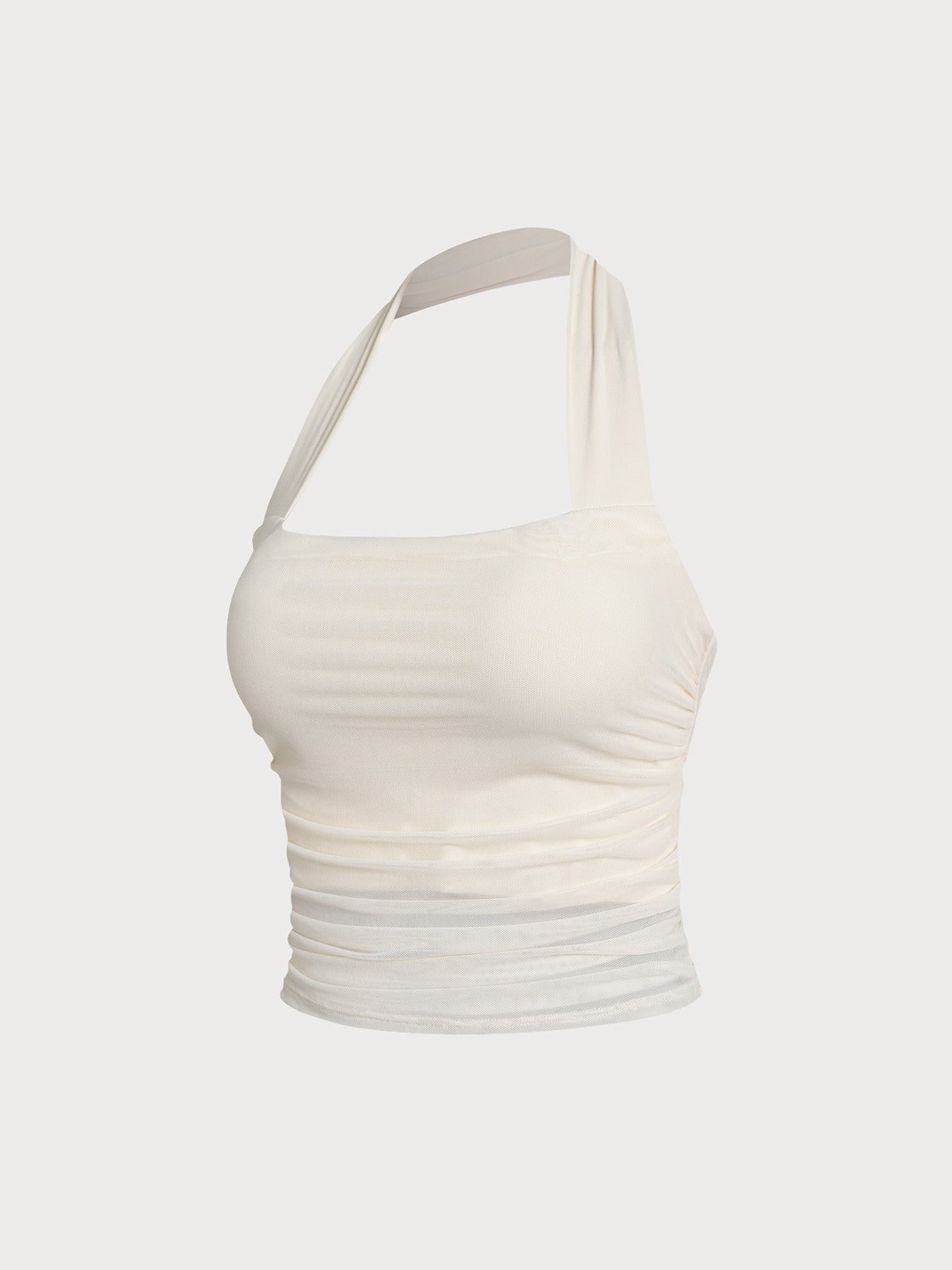Women's Knitted Nylon Sports Bra Sustainable Yoga Tops - BERLOOK