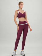 Women's Knitted Nylon Sports Bra Sustainable Yoga Tops - BERLOOK
