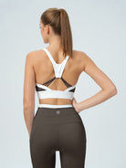 Women's Knitted Nylon Sports Bra Sustainable Yoga Tops - BERLOOK