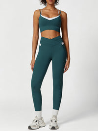 Women's Knitted Nylon Sports Bra Sustainable Yoga Tops - BERLOOK