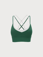 Women's Knitted Nylon Sports Bra Sustainable Yoga Tops - BERLOOK