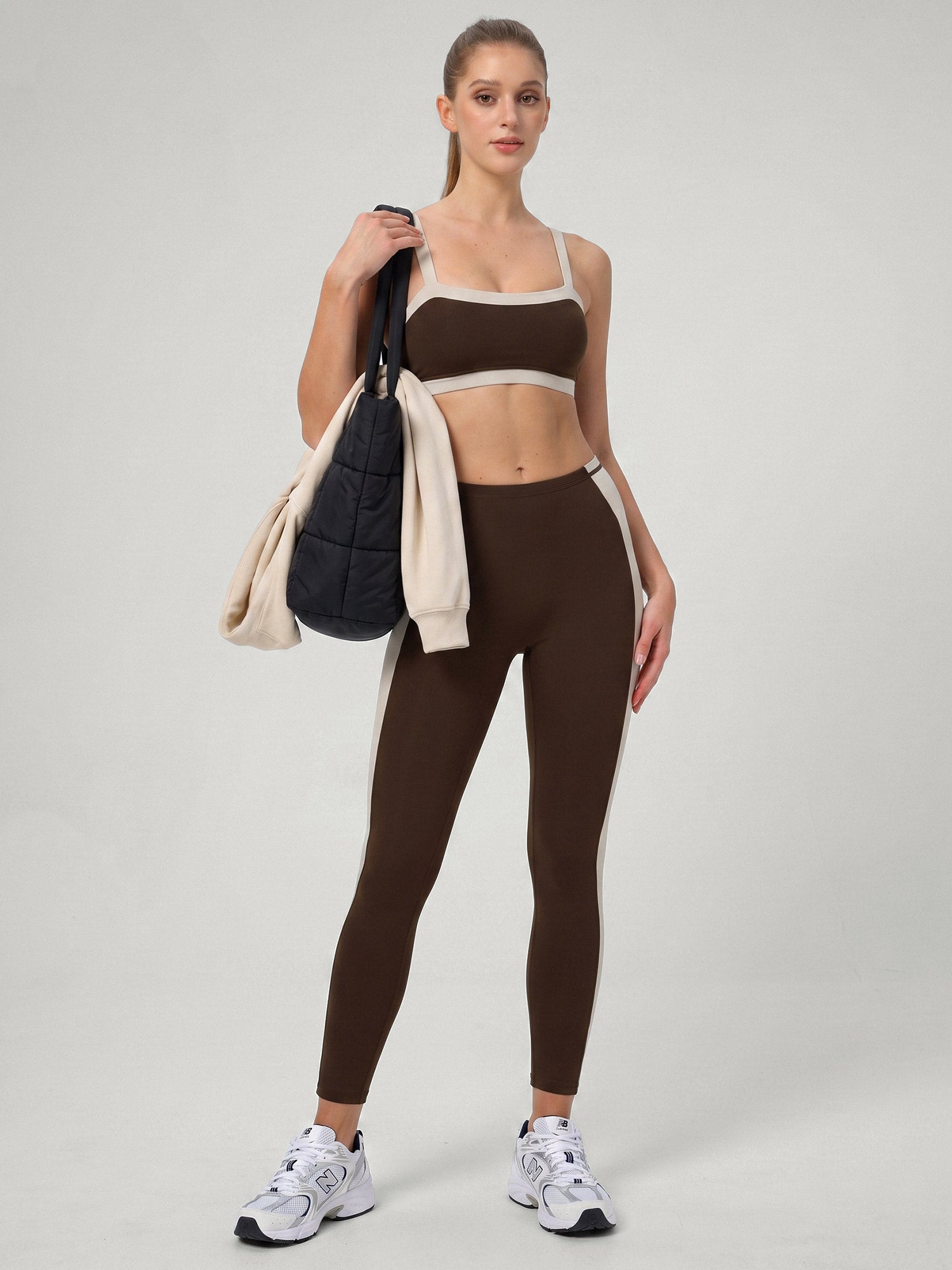 Women's Knitted Nylon Sports Bra Sustainable - BERLOOK