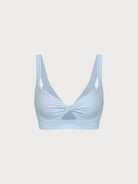 Women's Knitted Nylon Sports Bra Sustainable Yoga Tops - BERLOOK