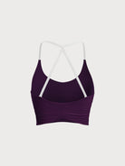 Women's Knitted Nylon Sports Bra Sustainable Yoga Tops - BERLOOK