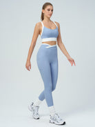 Women's Knitted Nylon Sports Bra Sustainable Yoga Tops - BERLOOK