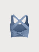 Women's Knitted Nylon Sports Bra Sustainable Yoga Tops - BERLOOK
