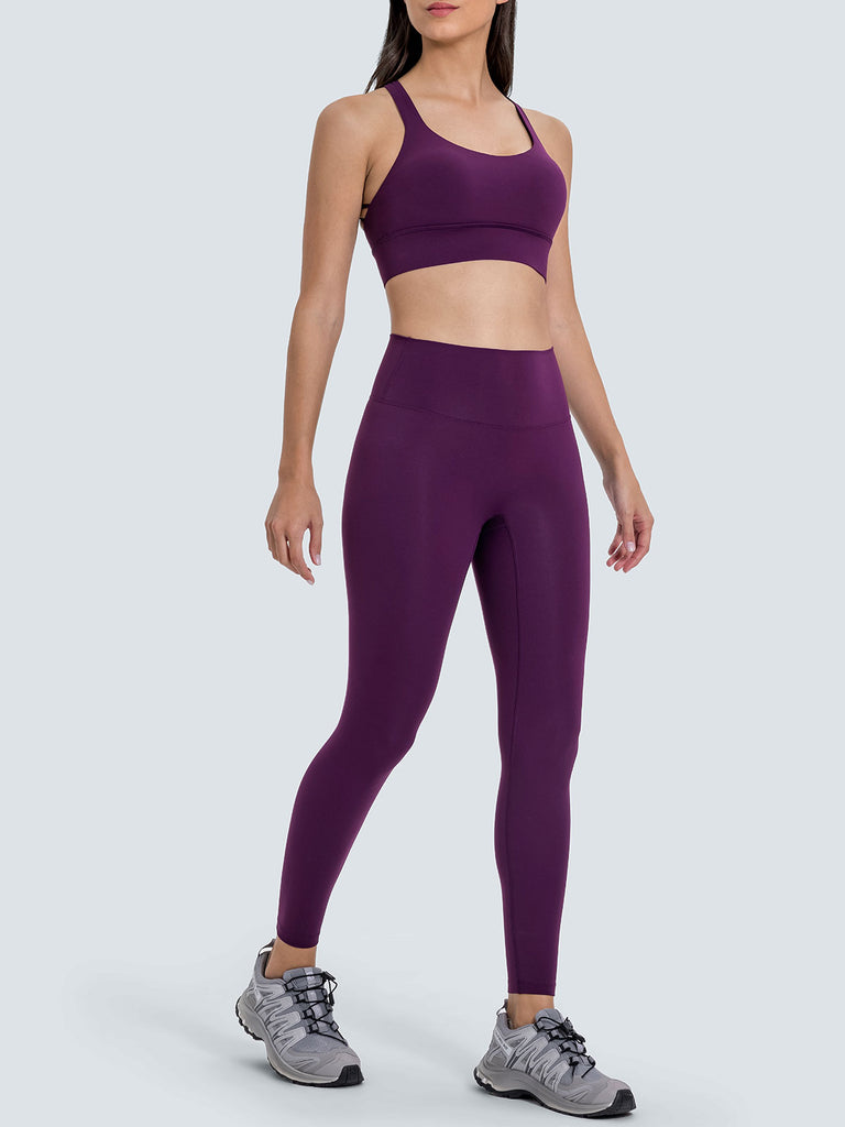 Women's Knitted Nylon Sports Bras Sustainable Yoga Tops - BERLOOK