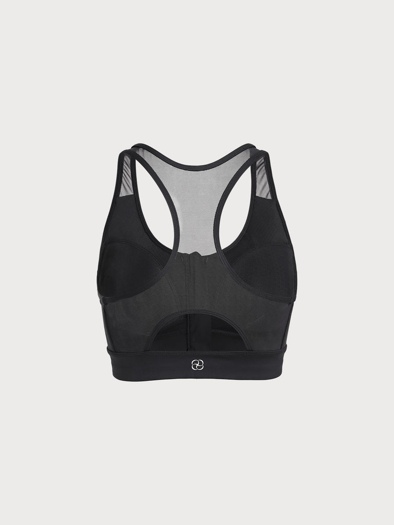 Women's Knitted Nylon Sports Bras Sustainable Yoga Tops - BERLOOK