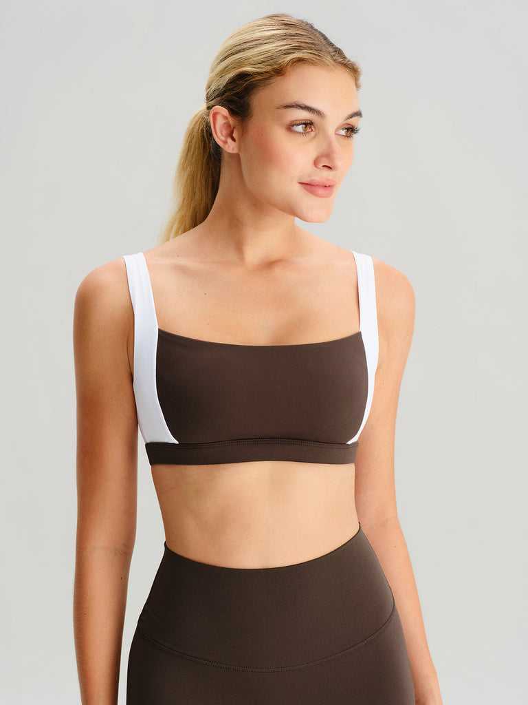 Women's Knitted Nylon Sports Bras Sustainable Yoga Tops - BERLOOK