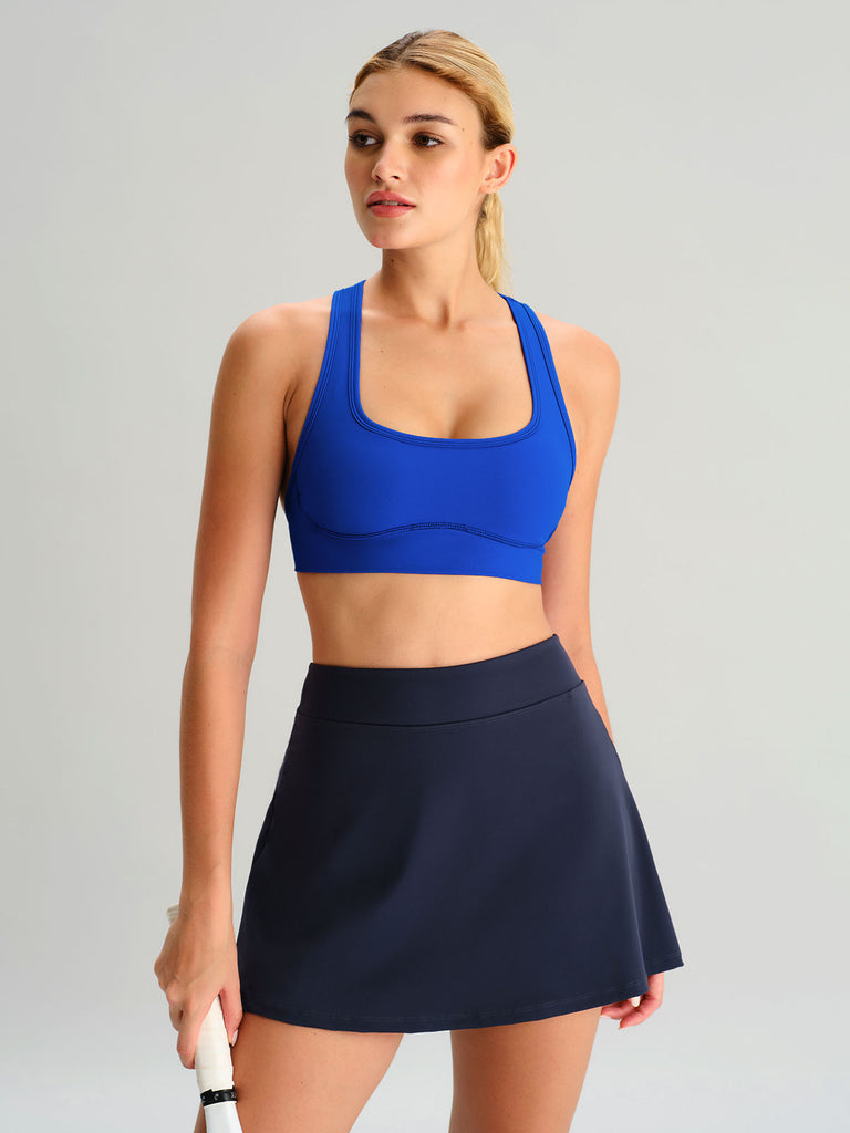 Women's Knitted Nylon Sports Bras Sustainable Yoga Tops - BERLOOK