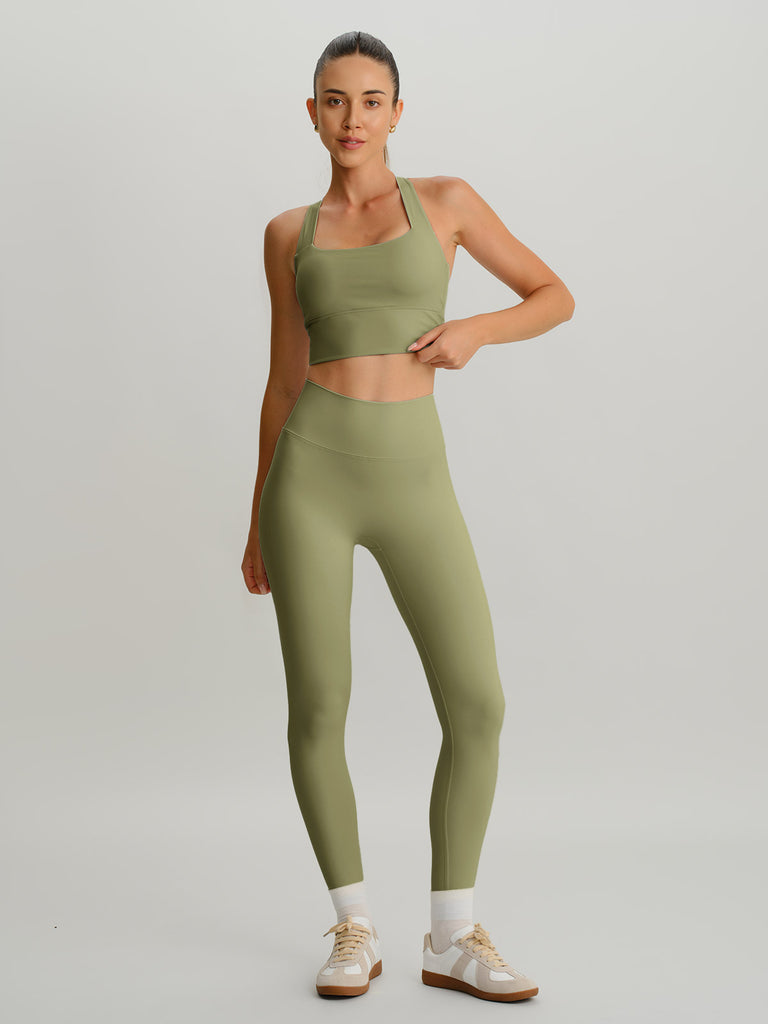 Women's Knitted Nylon Sports Bras Sustainable Yoga Tops - BERLOOK