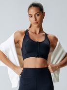 Women's Knitted Nylon Sports Bras Sustainable Yoga Tops - BERLOOK