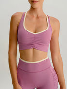Women's Knitted Nylon Sports Bras Sustainable Yoga Tops - BERLOOK