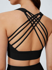 Women's Knitted Nylon Sports Bras Sustainable Yoga Tops - BERLOOK