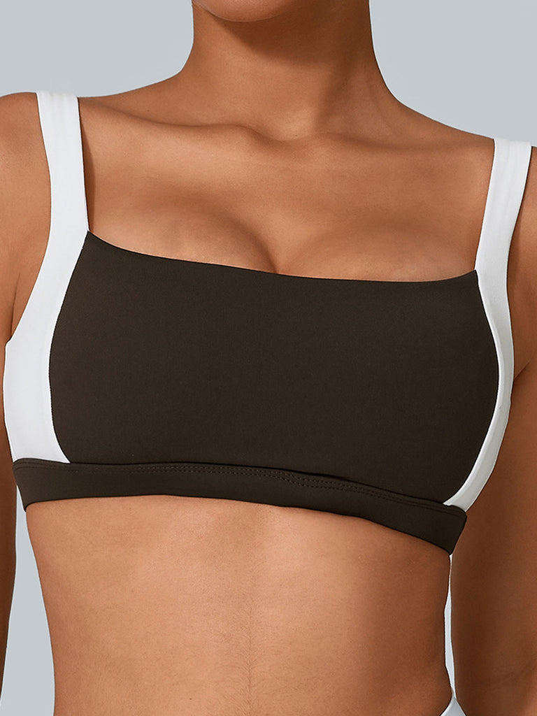 Women's Knitted Nylon Sports Bras Sustainable Yoga Tops - BERLOOK
