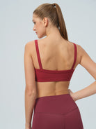 Women's Knitted Nylon Sports Bras Sustainable Yoga Tops - BERLOOK