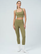 Women's Knitted Nylon Sports Bras Sustainable Yoga Tops - BERLOOK