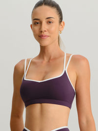 Women's Knitted Nylon Sports Bras Sustainable Yoga Tops - BERLOOK