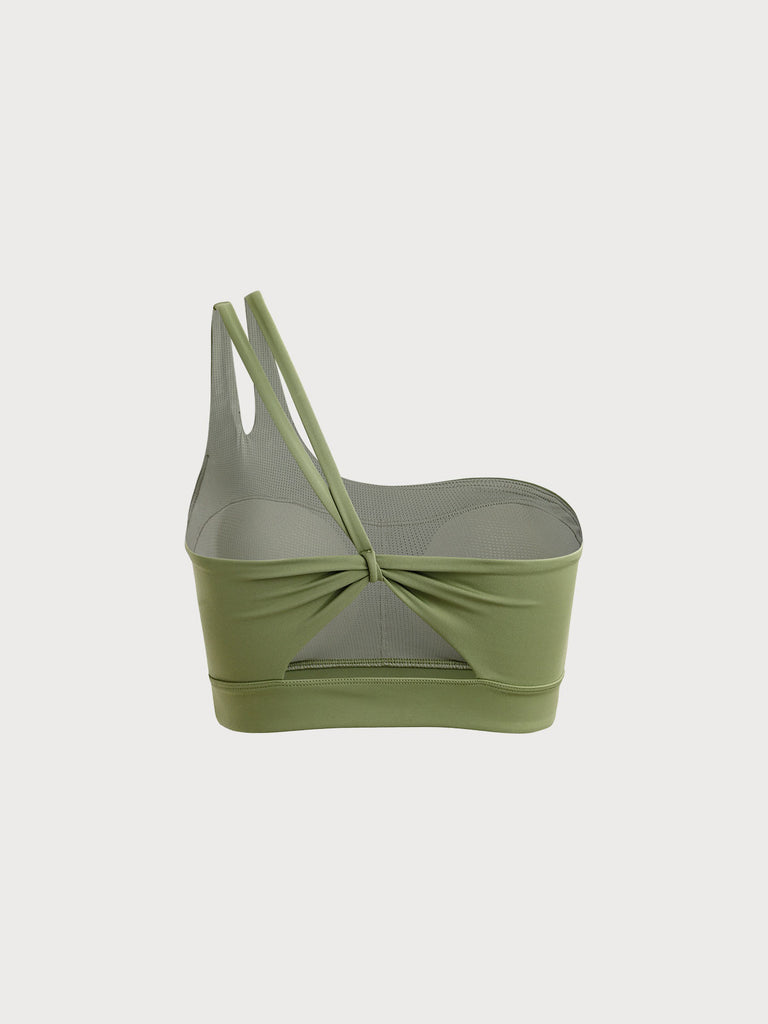 Women's Knitted Nylon Sports Bras Sustainable Yoga Tops - BERLOOK