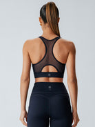 Women's Knitted Nylon Sports Bras Sustainable Yoga Tops - BERLOOK