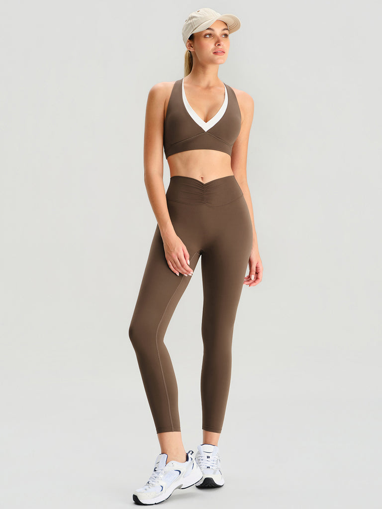 Women's Knitted Nylon Sports Bras Sustainable Yoga Tops - BERLOOK