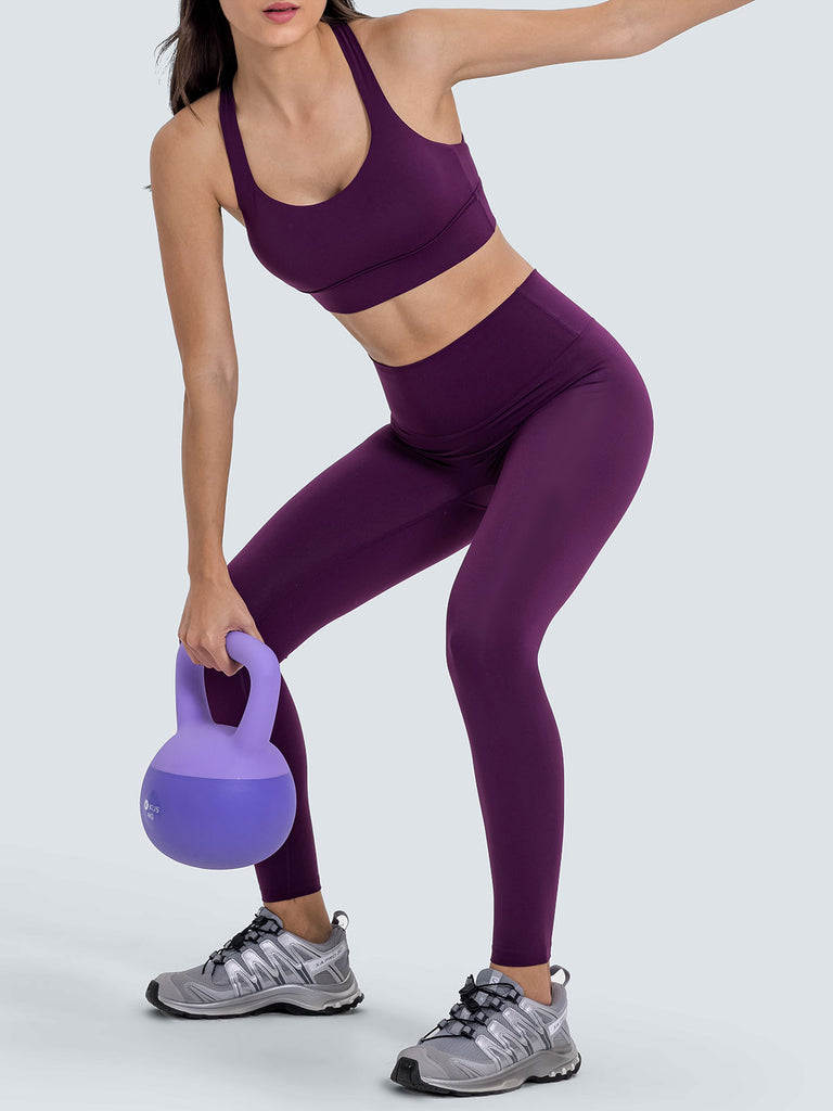 Women's Knitted Nylon Sports Bras Sustainable Yoga Tops - BERLOOK