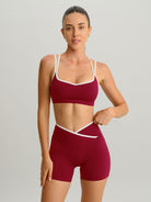 Women's Knitted Nylon Sports Bras Sustainable Yoga Tops - BERLOOK