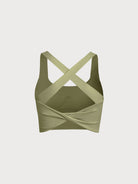 Women's Knitted Nylon Sports Bras Sustainable Yoga Tops - BERLOOK