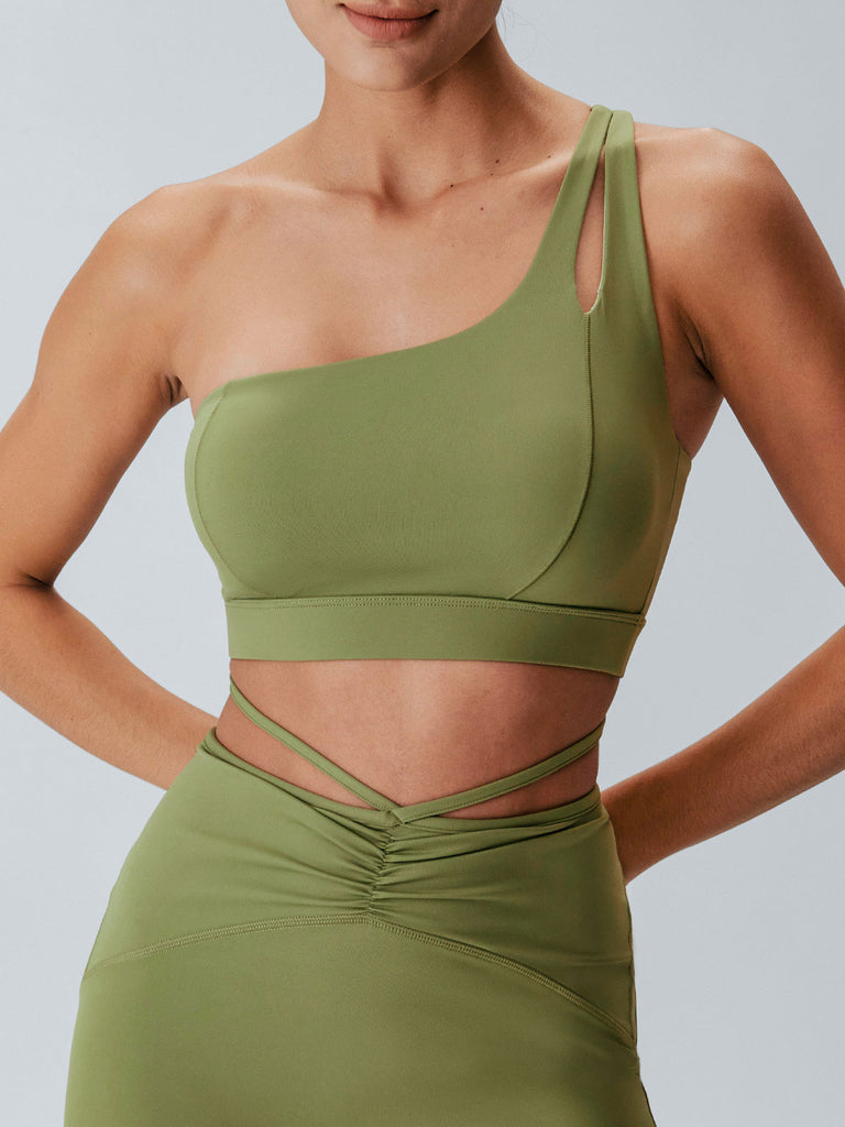 Women's Knitted Nylon Sports Bras Sustainable Yoga Tops - BERLOOK