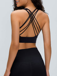 Women's Knitted Nylon Sports Bras Sustainable Yoga Tops - BERLOOK