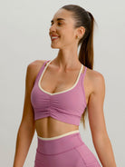 Women's Knitted Nylon Sports Bras Sustainable Yoga Tops - BERLOOK