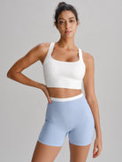 Women's Knitted Nylon Sports Bras Sustainable Yoga Tops - BERLOOK