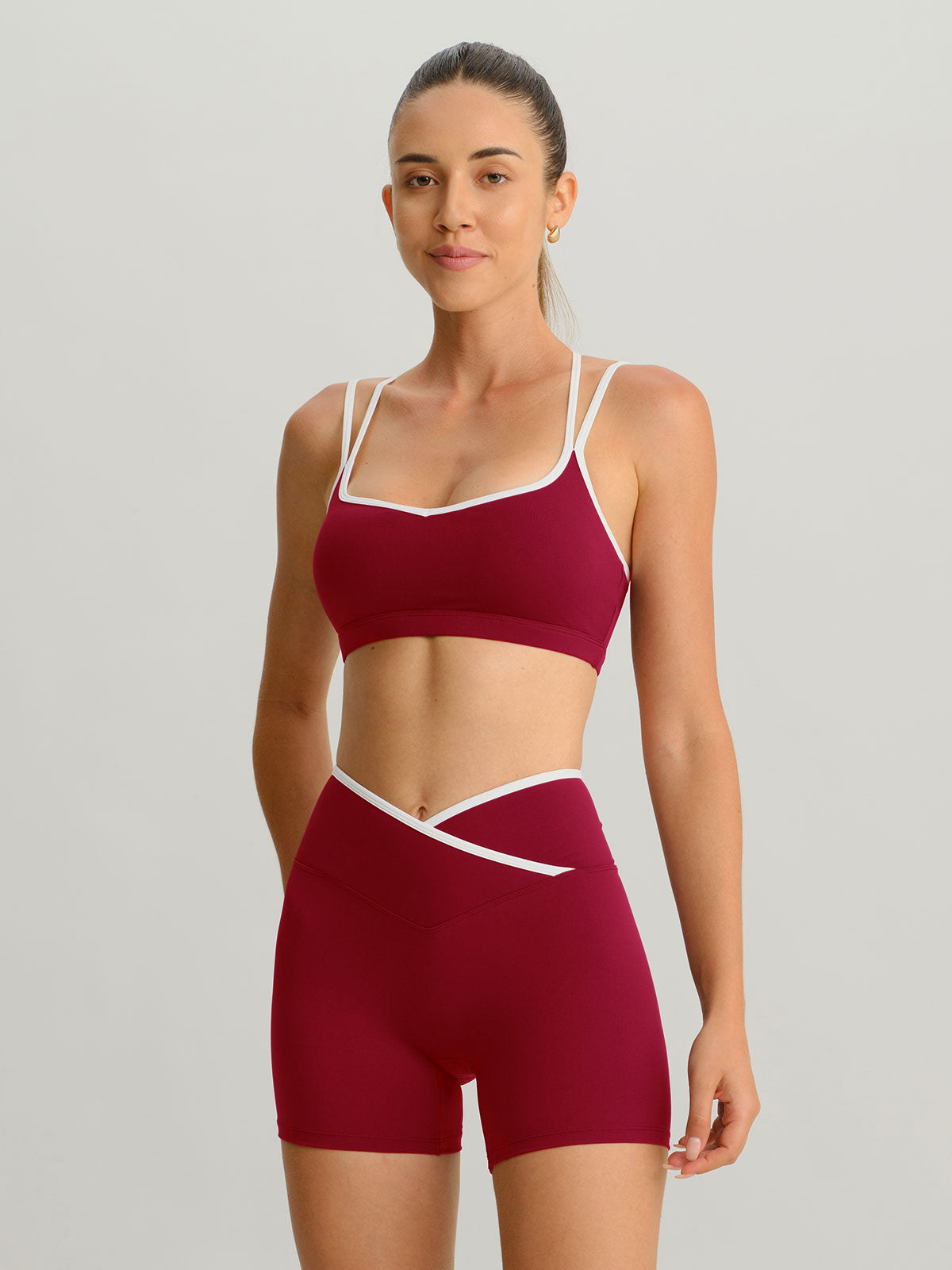 Women's Knitted Nylon Sports Bras Sustainable Yoga Tops - BERLOOK