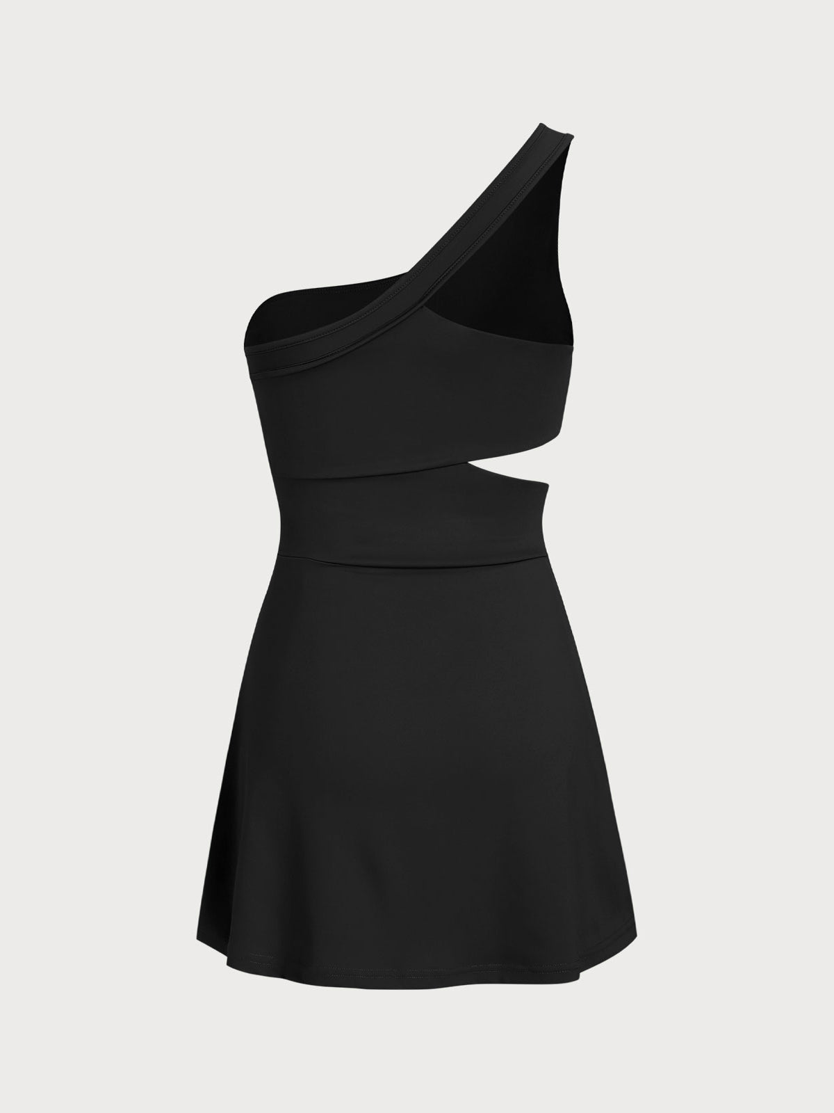Black One-Shoulder Cut Out Sports Dress & Reviews - Black - Sustainable Yoga Dresses&Yoga Jumpsuit | BERLOOK Black One-Shoulder Cut Out Sports Dress & Reviews - Black - Sustainable Yoga Dresses&Yoga Jumpsuit | BERLOOK