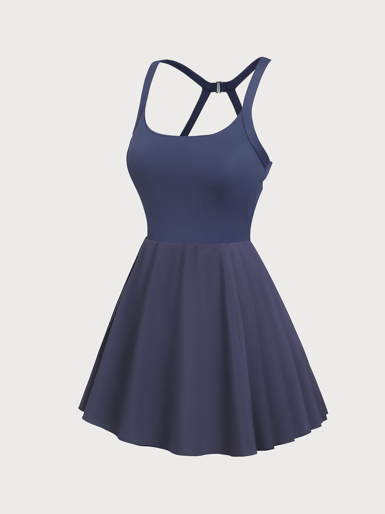 Women's Knitted Nylon Sports Dress Sustainable Yoga Dresses&Yoga Jumpsuit - BERLOOK