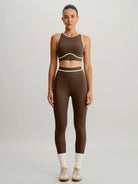 Women's Knitted Nylon Sports Leggings Sustainable Yoga Bottoms - BERLOOK