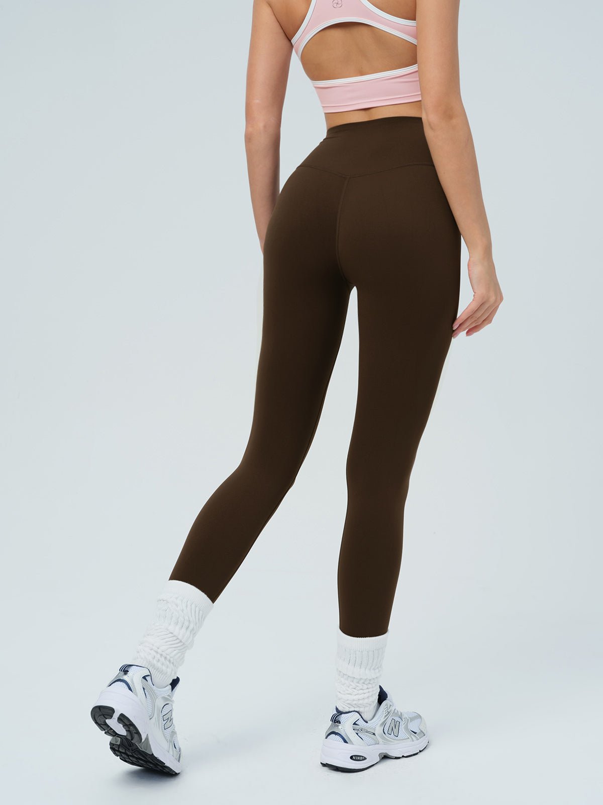 Women's Knitted Nylon Sports Leggings Sustainable Yoga Bottoms - BERLOOK