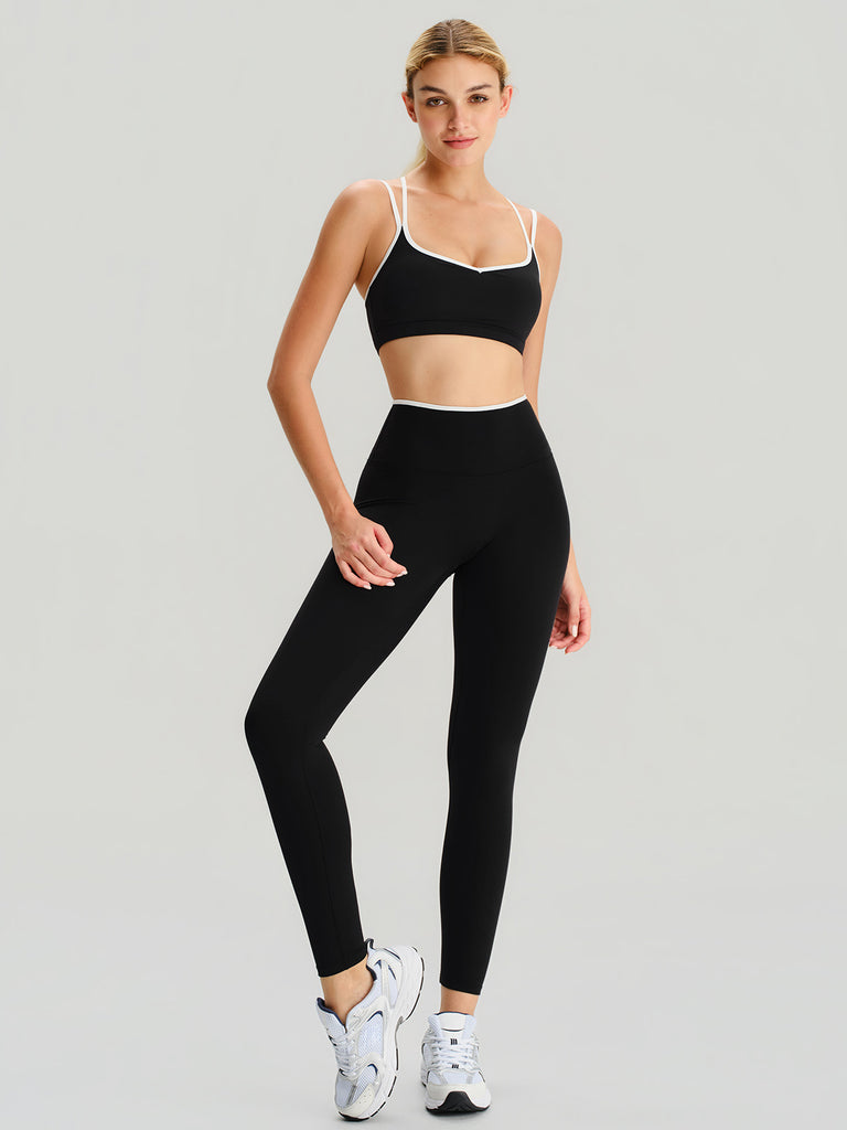 Women's Knitted Nylon Sports Leggings Sustainable Yoga Bottoms - BERLOOK