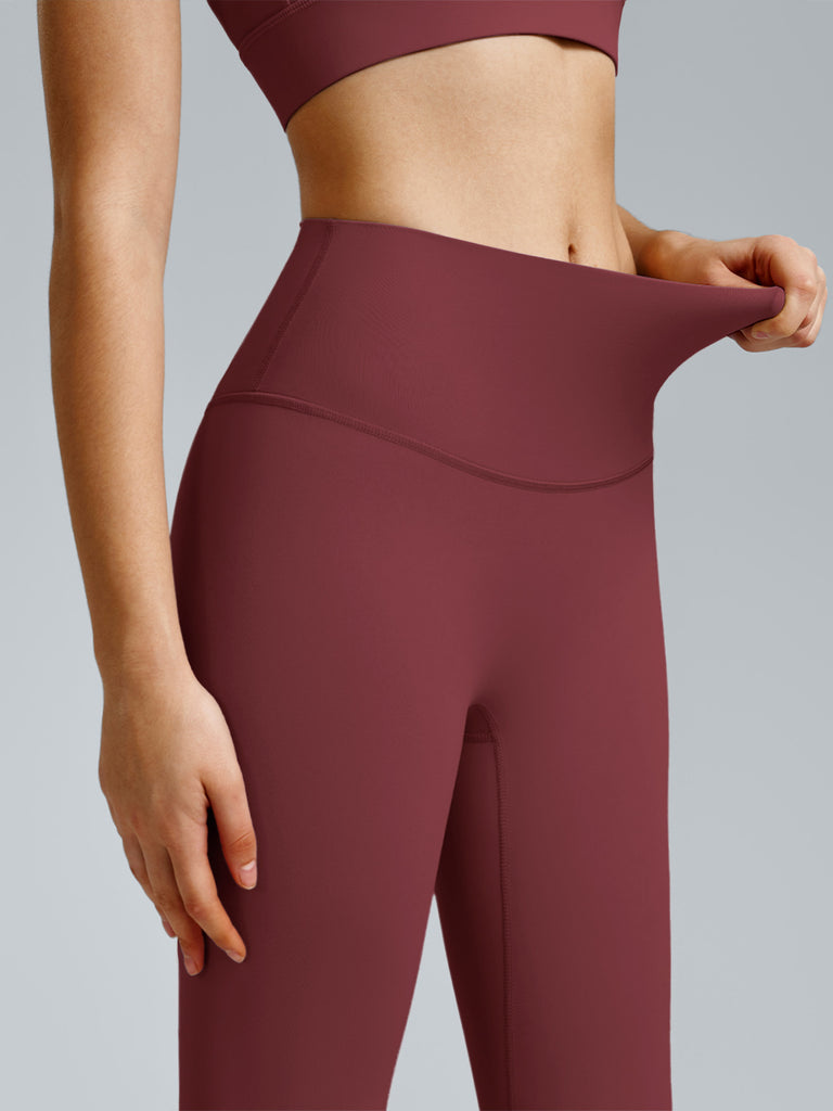 Women's Knitted Nylon Sports Leggings Sustainable Yoga Bottoms - BERLOOK