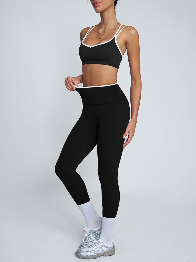 Women's Knitted Nylon Sports Leggings Sustainable Yoga Bottoms - BERLOOK
