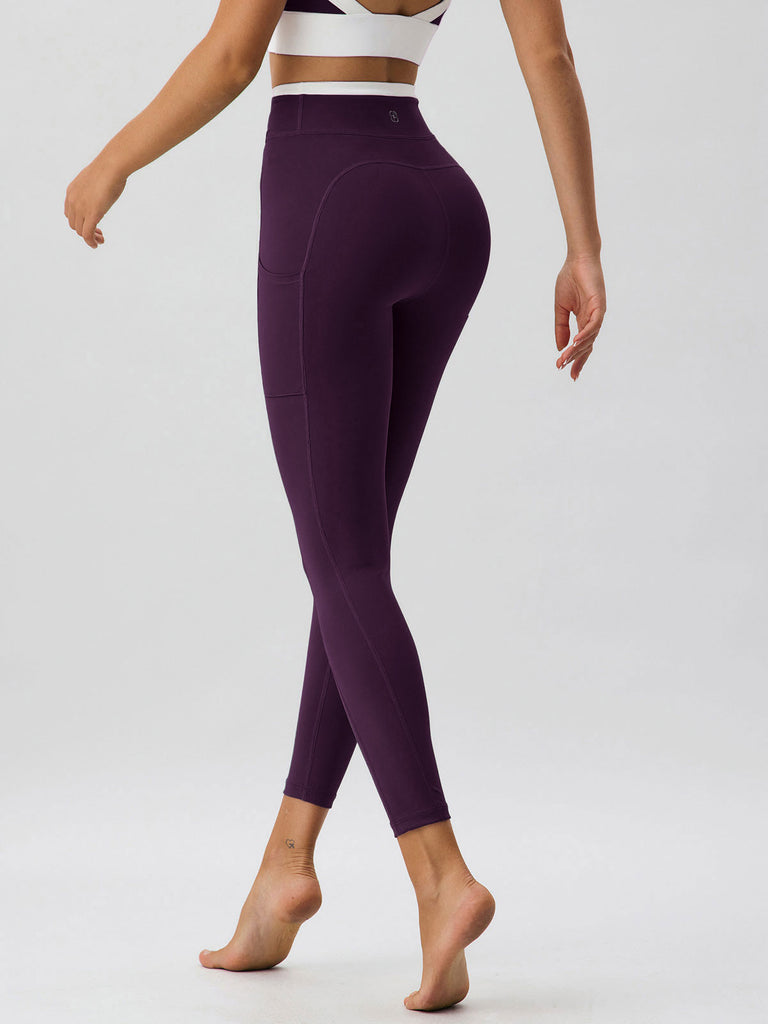 Women's Knitted Nylon Sports Leggings Sustainable Yoga Bottoms - BERLOOK