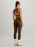 Women's Knitted Nylon Sports Leggings Sustainable Yoga Bottoms - BERLOOK