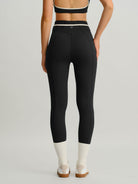 Women's Knitted Nylon Sports Leggings Sustainable Yoga Bottoms - BERLOOK