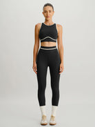 Women's Knitted Nylon Sports Leggings Sustainable Yoga Bottoms - BERLOOK