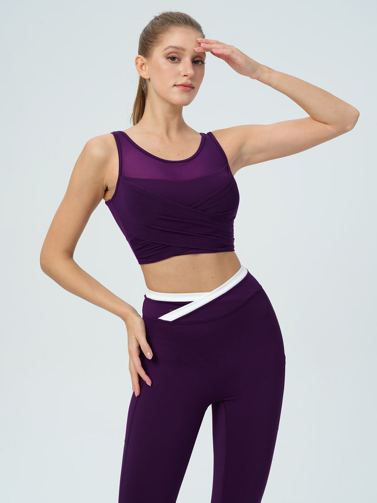 Women's Knitted Nylon Sports Leggings Sustainable Yoga Bottoms - BERLOOK